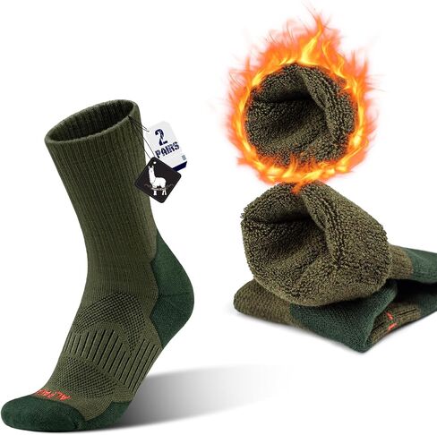 Alpaca Wool Boots Socks Men Women Thermal Warm Compression Cushioned Thick Winter Hunting Socks Hiking in Saudi Arabia