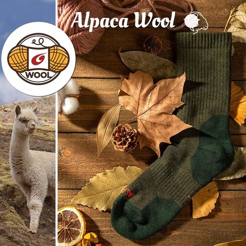 Alpaca Wool Boots Socks Men Women Thermal Warm Compression Cushioned Thick Winter Hunting Socks Hiking in Saudi Arabia