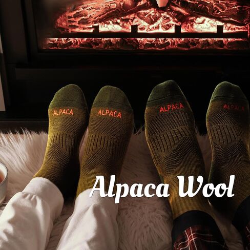 Alpaca Wool Boots Socks Men Women Thermal Warm Compression Cushioned Thick Winter Hunting Socks Hiking in Saudi Arabia