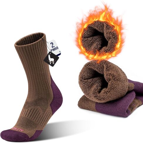 Alpaca Wool Boots Socks Men Women Thermal Warm Compression Cushioned Thick Winter Hunting Socks Hiking in Kuwait