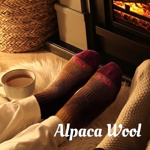 Alpaca Wool Boots Socks Men Women Thermal Warm Compression Cushioned Thick Winter Hunting Socks Hiking in Kuwait