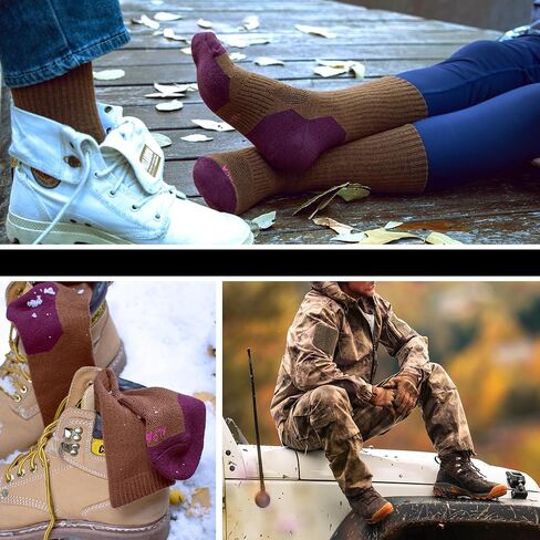 Alpaca Wool Boots Socks Men Women Thermal Warm Compression Cushioned Thick Winter Hunting Socks Hiking in Kuwait