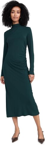 Vince Women's L/S Turtle NK Rouched Dress in Saudi Arabia
