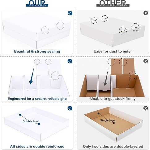 Trading Card Storage Box, 3200 Count Cardboard Storage Box with Divider for Sports, Tcg, Mtg Card(1 Pack) in Saudi Arabia