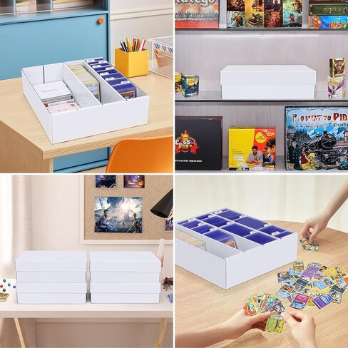 Trading Card Storage Box, 3200 Count Cardboard Storage Box with Divider for Sports, Tcg, Mtg Card(1 Pack) in Saudi Arabia
