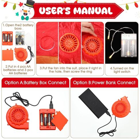 أزياء قابلة للنفخ للأطفال في عيد الميلاد مع ضوء LED لركوب الخيل المضحك للحفلات التنكرية in Kuwait