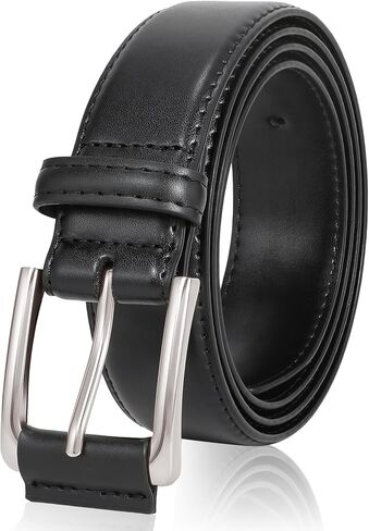 XZQTIVE Men's Dress Belt - Leather Belt for men, Men's Belt with Prong Buckle for Business and Casual in Saudi Arabia