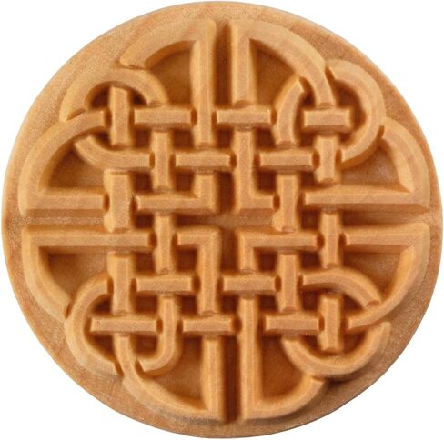 MKM Pottery Tools "Stamps 4 Clay" Extra Large Round Decorative Stamp for Clay (Scxl-015 Celtic Knot) in Saudi Arabia
