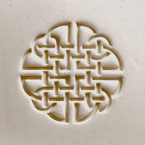 MKM Pottery Tools "Stamps 4 Clay" Extra Large Round Decorative Stamp for Clay (Scxl-015 Celtic Knot) in Saudi Arabia