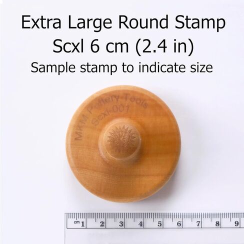 MKM Pottery Tools "Stamps 4 Clay" Extra Large Round Decorative Stamp for Clay (Scxl-015 Celtic Knot) in Saudi Arabia