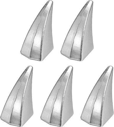 HARFINGTON 5set Cat Claw Spikes 27 x 16mm Horn Screw Rivets Leather-Craft Findings with Metal Screw Back Studs for Making Leather Custom Punk Style DIY Clothing Accessories, Silver Tone in Saudi Arabia