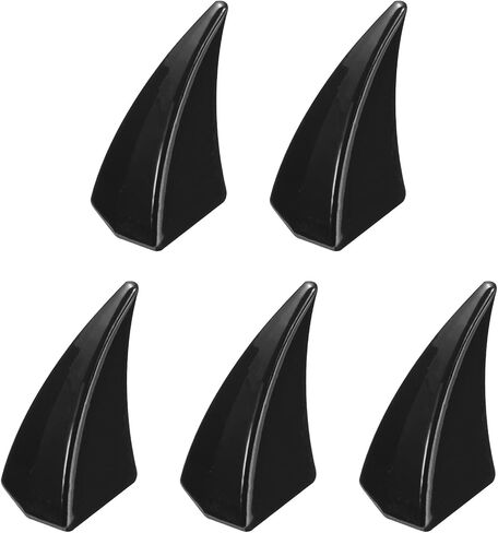 HARFINGTON 5set Cat Claw Spikes 27 x 16mm Horn Screw Rivets Leather-Craft Findings with Metal Screw Back Studs for Making Leather Custom Punk Style DIY Clothing Accessories, Silver Tone in Saudi Arabia