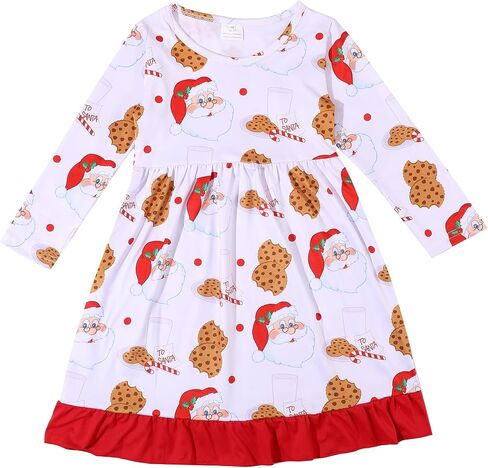 Halloween Thanksgiving Toddler Girl Dress Ghost Bat Print Ruffle Bottom Casual Dress Clothes 1-8Y in Saudi Arabia