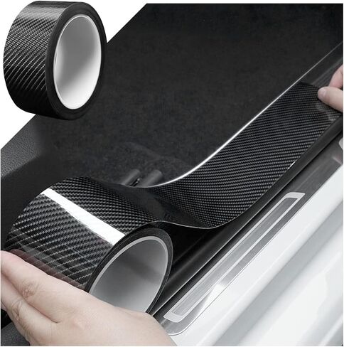 XINLIYA Car Door Entry Guard, Anti-Collision Adhensive Protector Tape, Scratch Cover for Car Door Sill, Rear Bumper, Handles, Fit for Most Vehicles, Auto Exterior Accessories (2" x 197", Black) in Saudi Arabia