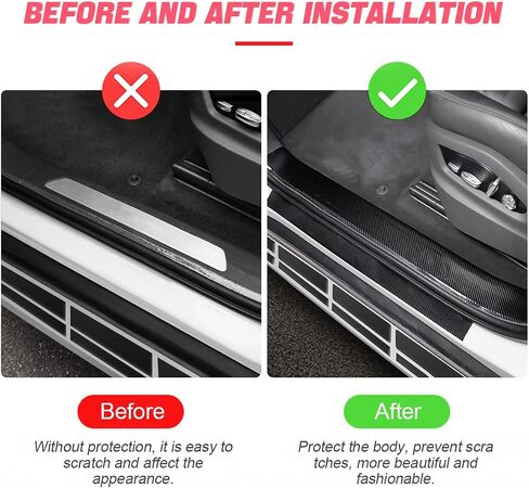 XINLIYA Car Door Entry Guard, Anti-Collision Adhensive Protector Tape, Scratch Cover for Car Door Sill, Rear Bumper, Handles, Fit for Most Vehicles, Auto Exterior Accessories (2" x 197", Black) in Saudi Arabia