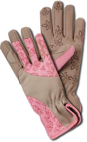 MAGID BE168T Bella Women's Floral High Performance Garden Glove, Large (2 Pair), 9/L in Kuwait