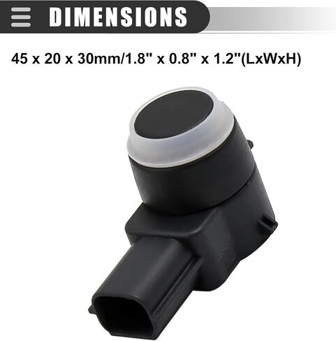 Motoforti Car Rear Bumper PDC Sensor, Backup Parking Reverse Sensor, for Cadillac Escalade 2007-2011, Plastic, 20908127, Black in Saudi Arabia