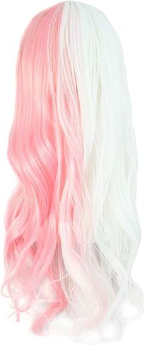 MapofBeauty Beautiful Long Wavy Harajuku Style Cosplay Wig (Light Blue/Light Purple/Pink) in Saudi Arabia