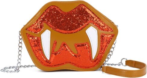 Oweisong Novelty Halloween Purse for Women Fun Shaped Lip Shoulder Bag Devil Handbag Ghost Crossbody Bag in Kuwait