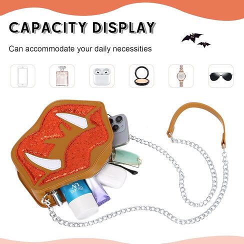 Oweisong Novelty Halloween Purse for Women Fun Shaped Lip Shoulder Bag Devil Handbag Ghost Crossbody Bag in Kuwait