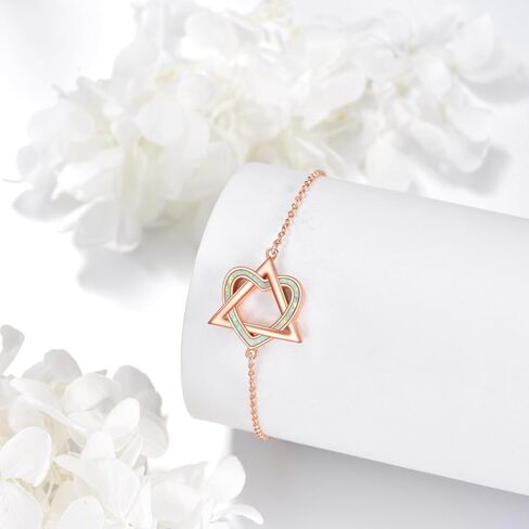 YFN Adoption Bracelet Sterling Silver Adoption Symbol Charm Bracelet Stepmom Jewelry for Women Adoption Day Gifts in Saudi Arabia