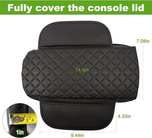 Console Cover for Bronco 2021-2024 Leather Center Console Cover Armrest Cover with Pocket Prevent Dog Scratches Arm Rest Pad for Bronco Accessories 2 or 4 Door (for Bronco 21-24) in Saudi Arabia