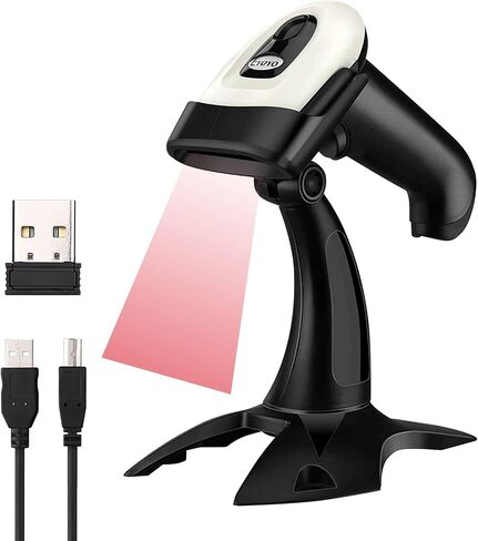 Eyoyo QR Code Scanner Bluetooth Barcode Scanner, Portable Back Clip Wireless 1D 2D UPC ISBN Inventory Barcode Reader PDF417 Data Matrix Code Compatible with iPhone, Android Phone in Kuwait