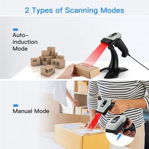 Eyoyo QR Code Scanner Bluetooth Barcode Scanner, Portable Back Clip Wireless 1D 2D UPC ISBN Inventory Barcode Reader PDF417 Data Matrix Code Compatible with iPhone, Android Phone in Kuwait