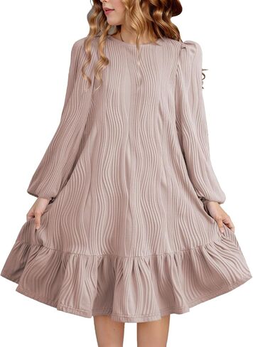 blibean Teen Girls 2024 Fall Dresses Kids Long Sleeve Boho Dress Size 6-15 Years in Saudi Arabia