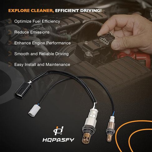 HQPASFY 2 قطعة مستشعر الأكسجين 234-9038 234-4381 مستشعر O2 المنبع متوافق مع 2008 2009 2010 Nissan Altima Maxima 2.5L 3.5L in Saudi Arabia