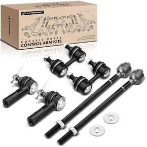 A-Premium Set of 6, Front Sway Bar Link, Inner & Outer Tie Rod End, Compatible with Toyota RAV4 1996-2000, Corolla 1993-2002, Chevrolet Prizm 1998-2002