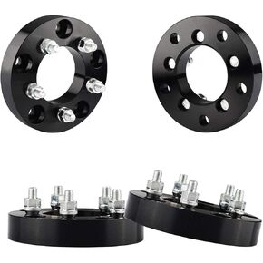 YIZBAP 5x4.5 to 5x5 Wheel adapters for JK Wheels on TJ YJ KK SJ XJ MJ, 1.25 inch 5x114.3 to 5x127 Hubcentric Wheel adapters 71.5mm Hub bore 1/2 Thread Pitch