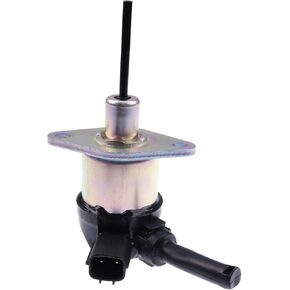 Fuel Shut Off Solenoid 1A021-60010 1A021-60015 Compatible with Kubota L2800 L3130 L3200 L3240 L3400 L3430 Engine V2003 V2203 V2403 D1503 D1703 D1803 Bobcat S150 S160 S175 S185 T190 AL275 12V