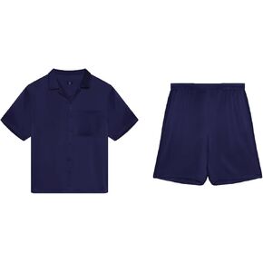 Lunya Washable Silk Button Up Short Set