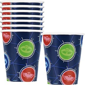 Unique Industries Pj Masks Party Multicolor Disposable Paper Cups - 9oz (8 Ct) | Fun & Eco-Friendly Party Drinkware for Kids - Perfect for Celebrations