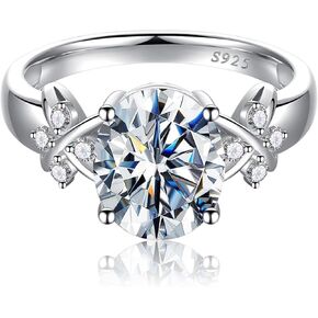 2.75ct Oval Engagement Ring for Women Setting Criss Cross Cubic Zirconia 925 Sterling Silver Wedding Ring for Women Oval Cut Cubic Zirconia Engagement Rings Size 5-9