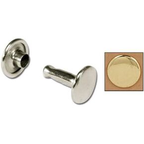 Tandy Leather Double Cap Rivets Large Brass Plate 100/pk 1375-11