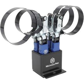 MichaelPro MP001223 4-Pcs Professional Swivel Oil Filter Wrench Set with Stand, 57 to 111mm | 2-1/4 to 4-3/8 Inches
