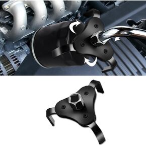 Oil Filter Wrench, Oil Filter Removal Tool, Adjustable 3-Jaw Design Oil Filter Claw Universal Car Accessories for Change Engine Filters from Diameters 2.2''-4.2'' Conduit Fittings
