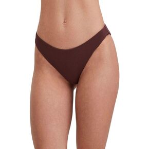 Gottex Women's Au Naturel Solid Textured Mid-Rise Bikini Bottom