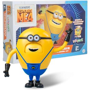 Minions Despicable Me 4 Toys, 4.7 Inch Mega Mel Action Figures，Retractable Eye and 5 Changeable Facial Expressions Minion Model Kits，Gifts for Kids Ages 8 Years & Older
