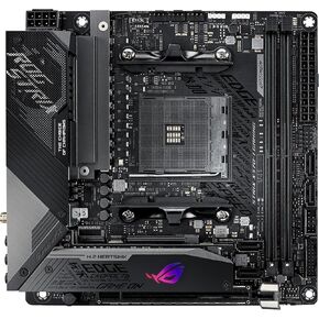 ASUS ROG Strix X570-I Gaming, X570 Mini-ITX Gaming Motherboard, AMD Ryzen 3000 with PCIe 4.0, WiFi 6 (802.11ax), Intel Gigabit Ethernet, SATA 6Gb/s