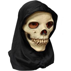Creepy Halloween Full Head Latex Skull mask With Black Cloth A Good Ideal For Party Dressing Up Mens' Masquerade
