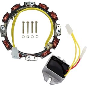 592830 Alternator Stator Fit for 10-16 Amp,Repacle 394890 393374 691185 696458 691064 S2546 S1742 SST18 X330 Z225 Z245 Z425 Z435 Z445 Z465 Lawn Mower with 845907 Voltage Regulator
