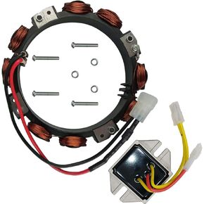 XingLi 592831 Stator Alternator Fit for 592831 696459 691063 393800 391735 393474 390185 390671 390693 391222 391520 with 845907 Regulator