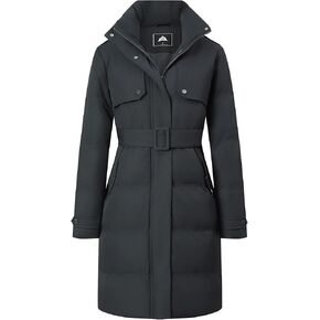 MOERDENG Women's Waterproof Long Winter Coat Warm Puffer Jacket Thickened Down Parka Maxi Coat