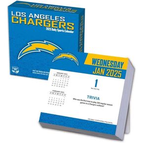 Turner Sports Los Angeles Chargers 2025 Box Calendar (25998053044)