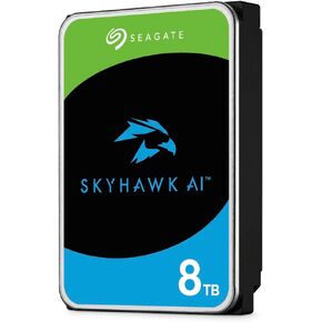 Seagate Skyhawk AI 8TB Video Internal Hard Drive HDD – 3.5 Inch SATA 6Gb/s 256MB Cache for DVR NVR Security Camera System with in-House Rescue Services (ST8000VE001)