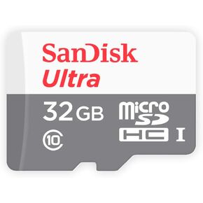 SanDisk Ultra - Cartão de memória Flash (adaptador microSDXC para SD Incluído) - 32 GB - UHS-I / Class10 - microSDHC UHS-I