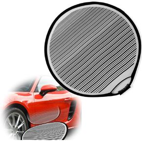 stymart 80cm Dent Reflector Board, Striped Light Reflector Board, Flexible Foldable Dent Panel, Dent Fix Tool for Vehicle Door Scratch and Hail Damage Car Dent Check Tool with Storage Bag